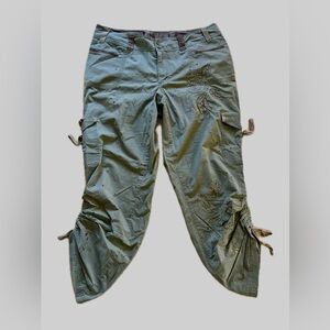 Venezia By Lane Bryant Cargo Pant Drawstring Hem Women’s Plus Size 18 Splatter